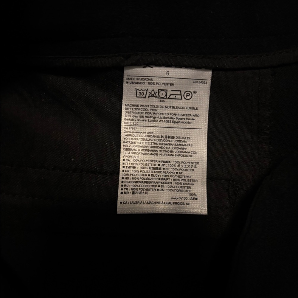 Polished Minimalist Wide Leg Trousers – Black – 6 - Picture 7 of 7
